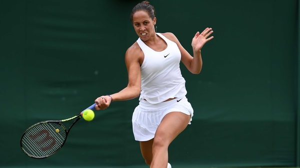 Madison Keys dropped serve three times on her way to victory