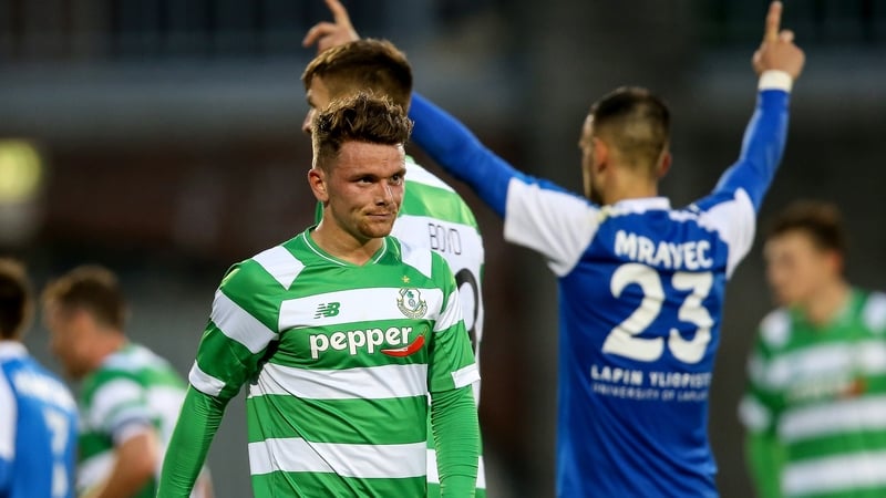 Dean Clarke reacts after the 2-0 defeat