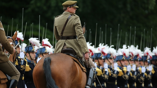 British Army the King's Troop Royal Horse Artillery giving a Royal Salute with their French counterparts