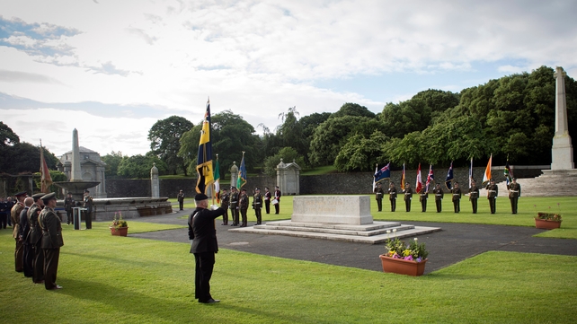 The start of the Battle on 1 July 1916 was marked at the National War Memorial Garden in Islandbridge (Pic: Defence Forces)