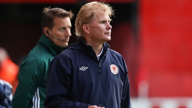 Liam Buckley watches on during last week's first leg