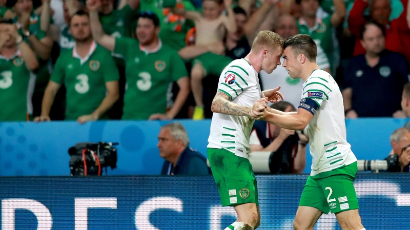 McClean (l) hopes attendances will improve at league of Ireland games