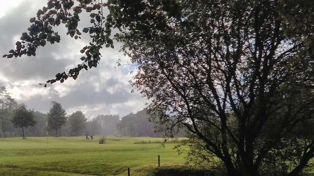 A summer shower over Knockanally Golf Course in Donadea, Co Kildare (Pic: Padraig O'Sullivan)