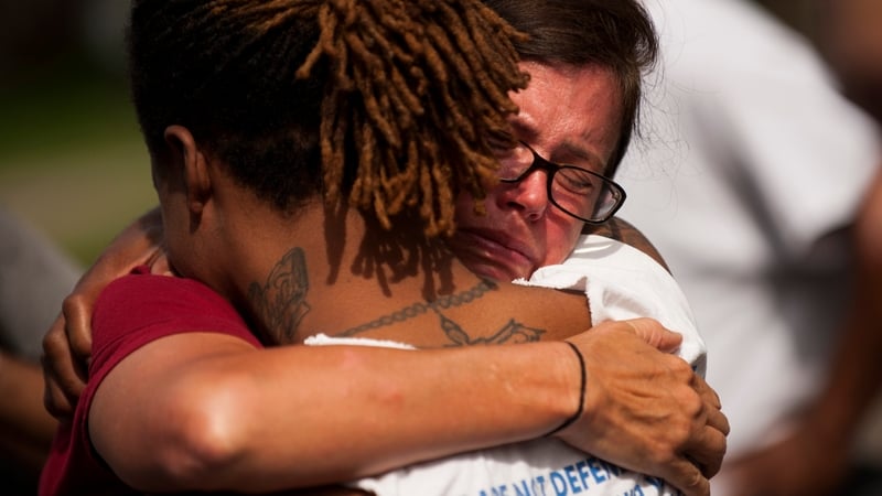 Demonstrations were held after the shooting