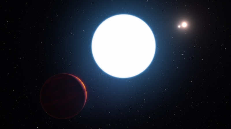 Artists impression of planet HD 131399Ab, located 340 light years from Earth [Pic: ESO/L. Calçada/M. Kornmesser]