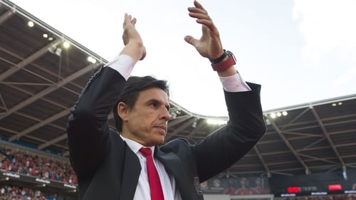 Coleman acknowledges the crowd during Wales' homecoming celebrations