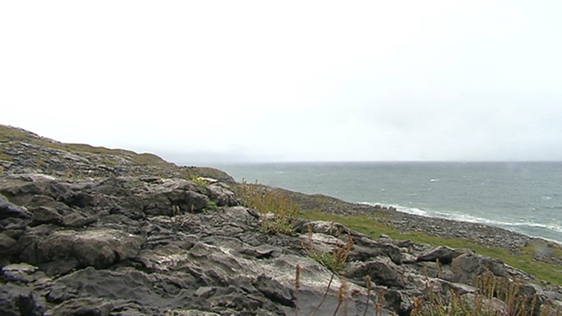 The alarm was raised at around 8.45am when the Irish Coast Guard received a report of a person in the water off the Clare coast