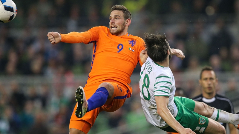 Vincent Janssen played for Holland against Ireland in the 1-1 draw at the Aviva in May
