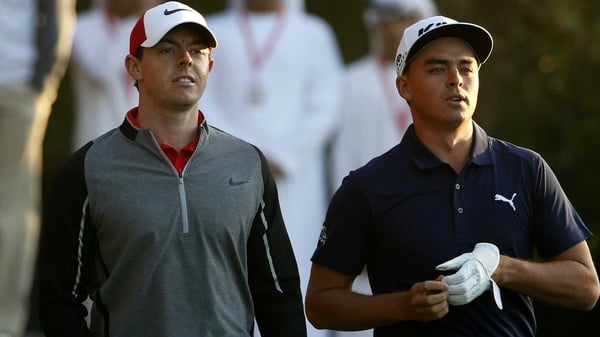 Rory McIlroy (L) with Rickie Fowler