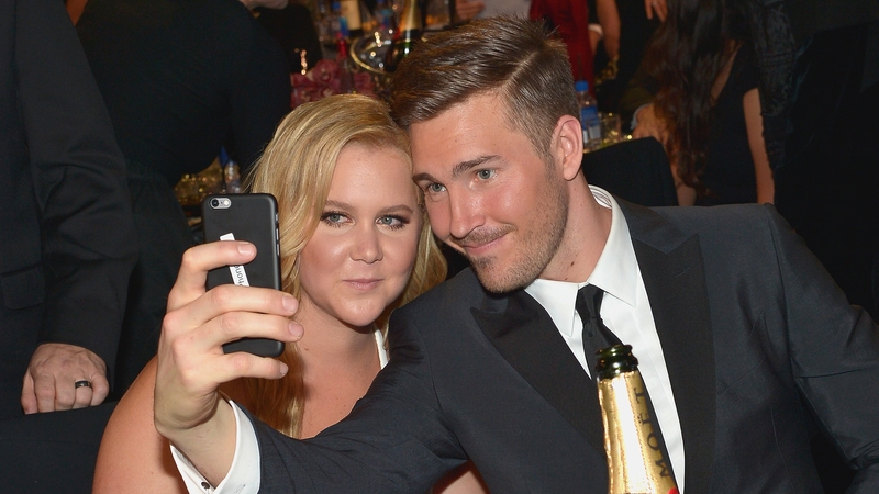 Amy pictured with Ben in happier times