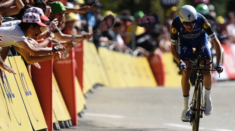 Dan Martin came in four minutes down on the stage leader, but hangs on to a top ten place