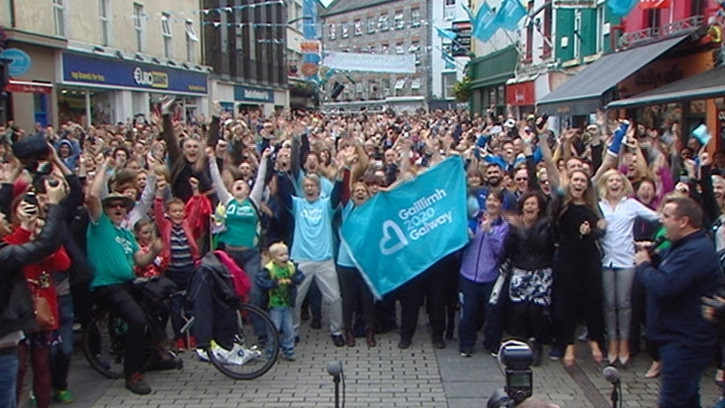 Celebrations in 2016 when Galway was announced as 2020 European Capital of Culture