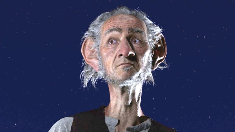 Mark Rylance in Spielberg's movie The BFG, based on Roald Dahl's celebrated tale for children