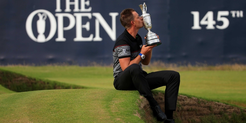 Henrik Stenson kisses the Claret Jug following his stunning Open win in Troon