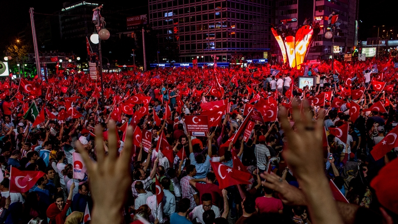 People took to the streets of Turkey after the failed coup attempt