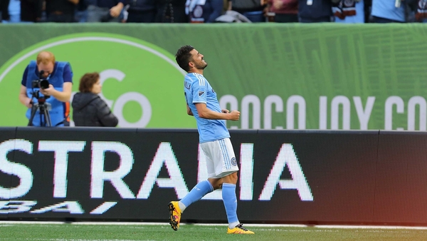 David Villa (pictured), Jack Harrison and compatriot Frank Lampard were all on target for New York City