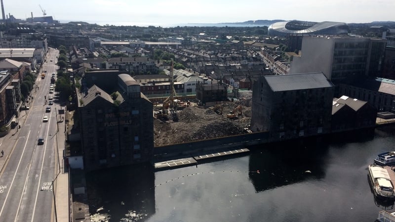 The demolition of the large 1950s concrete silos at the site – which has been renamed Boland’s Quay – took eight months