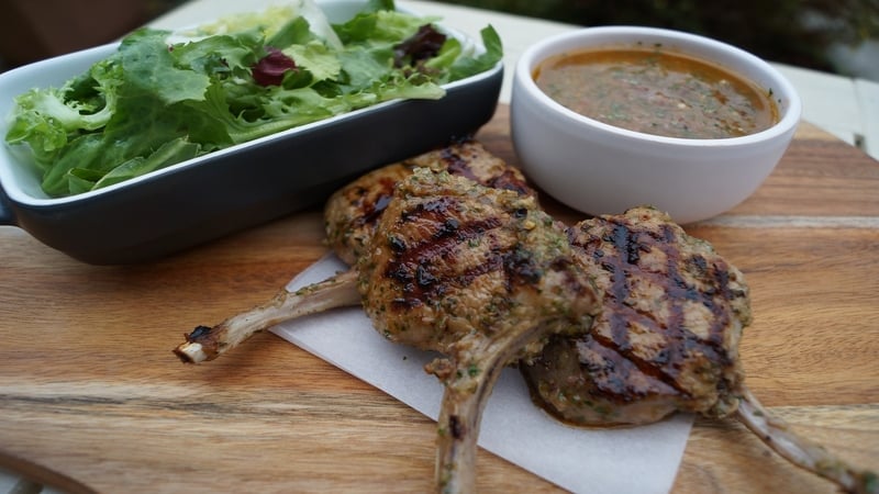Lamb Cutlets with Chimichurri Sauce