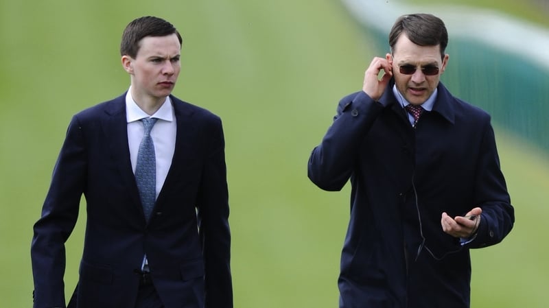 Joseph O'Brien (L) and father Aidan will go head to head tomorrow
