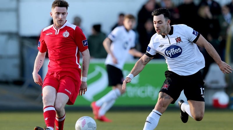 Craig Walsh in action for Shelbourne last year against Dundalk