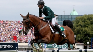 Denis Lynch had the responsibility for Ireland in the jump off