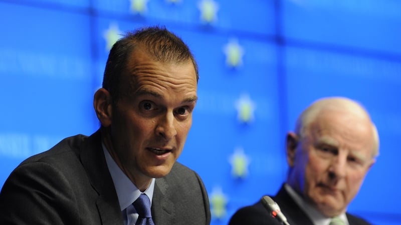 US Anti-Doping Agency (USADA) Travis Tygart (L) pictured with President of the European Olympic Committees Pat Hickey