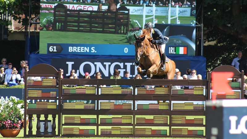 Shane Breen and Golden Hawk finished best of the Irish in the feature at the RDS