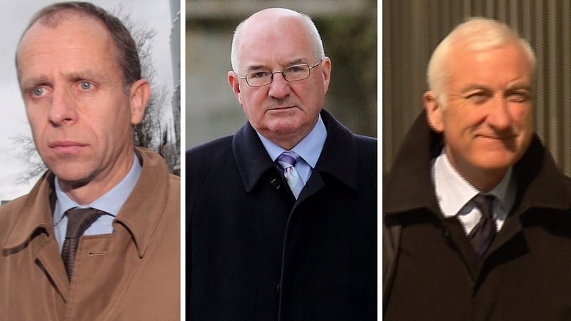 John Bowe (l), Willie McAteer and Denis Casey (r) were found guilty after an 89-day trial