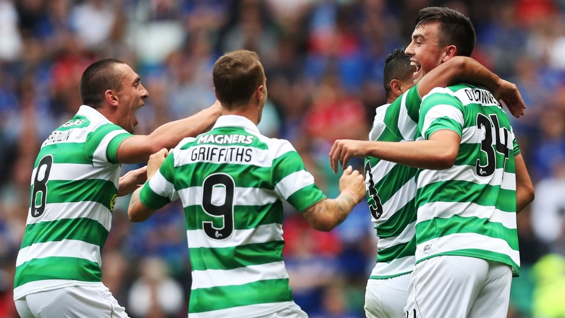Eoghan O'Connell (R) is mobbed following his goal against Leicester last Saturday