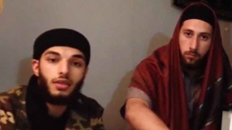 One of the attackers has been named as Adel Kermiche (L), the second man is unidentified