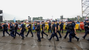 A heavy security operation is in place during the Papal visit