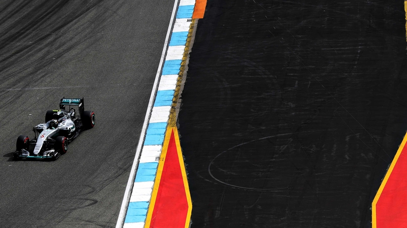 Nico Rosberg of Mercedes clocked the fastest time in practice