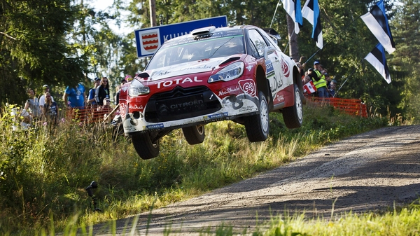 Kris Meeke and Paul Nagle in their Citroen DS3 WRC