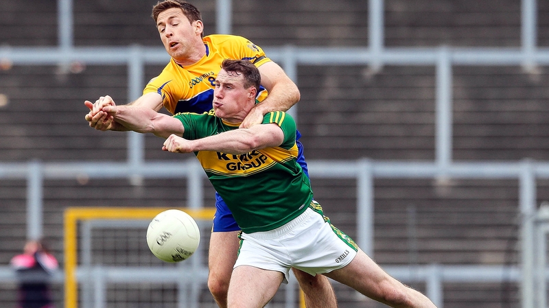 Mark Griffin in action against Clare
