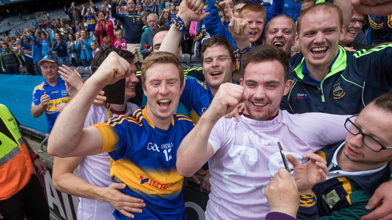 Fox celebrates with Tipp fans at Croke Park