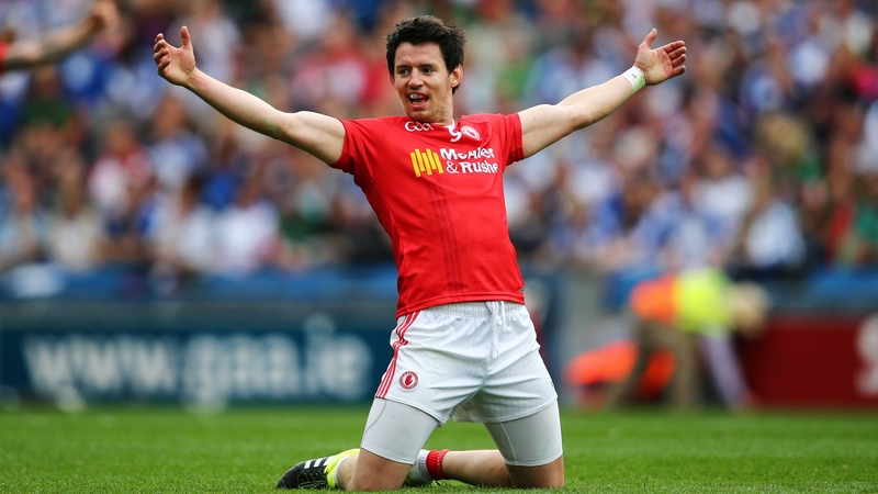 Mattie Donnelly celebrates last year's quarter-final win over Monaghan