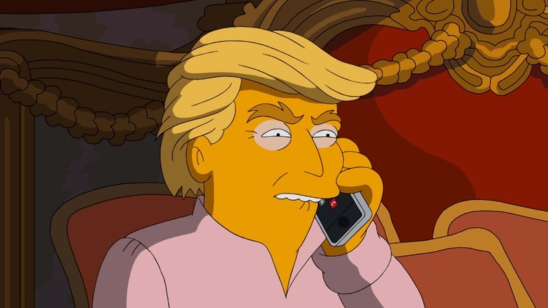 Donald Trump given The Simpsons treatment