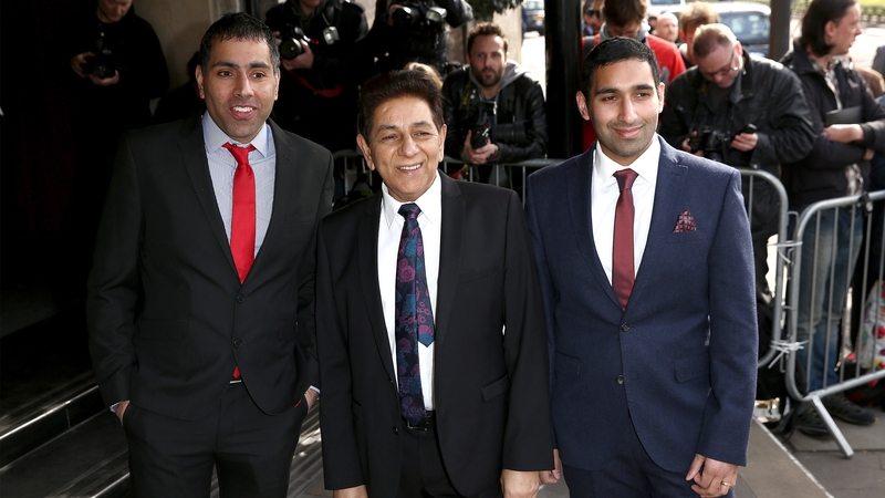 Umar (left) and Baasit (right) Siddiqui with their father Sid