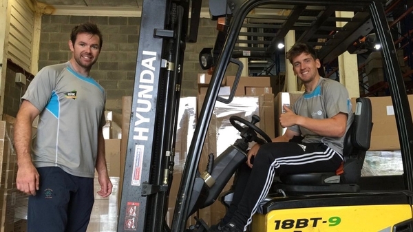 Matt McGovern and Ryan Seaton pack up their gear for Rio 2016