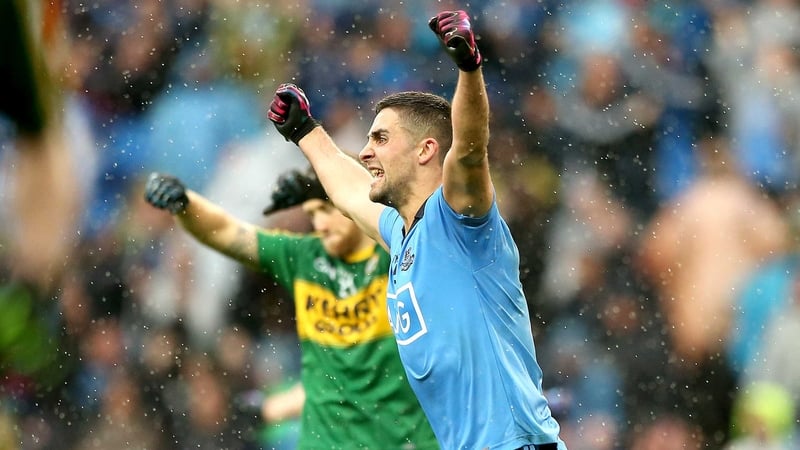 James McCarthy celebrates last year's final victory over Kerry