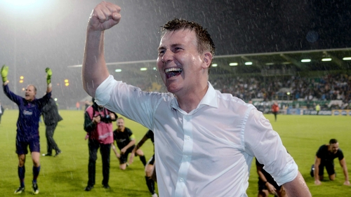The rain can't dampen Stephen Kenny's spirits at Tallaght Stadium