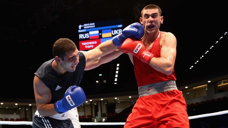 Evgeny Tishchenko (Red) will compete at 91kg