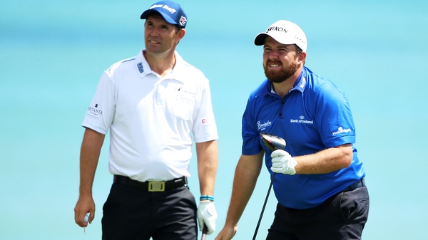 Harrington and Lowry are five and six shots respectively off the lead at the Travelers Championship