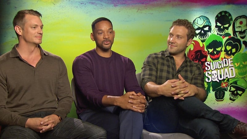 Joel Kinnaman, Will Smith and Jai Courtney