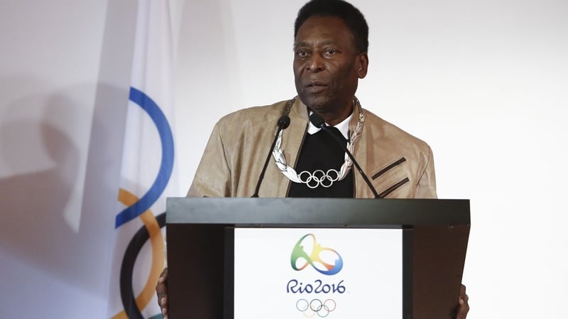 Pele will not be on hand to light the Olympic cauldron