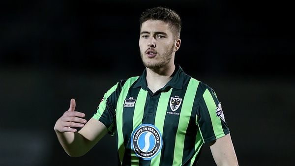 Ryan Sweeney made ten appearances for AFC Wimbledon last season