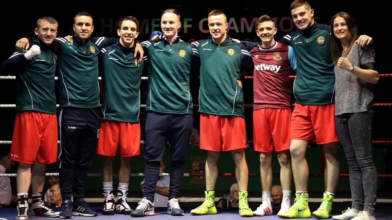 reland's 2016 Rio Boxing Team (L-R): Paddy Barnes, David Oliver Joyce, Michael Conlan, Michael O'Reilly, Steven Donnelly, Brendan Irvine, Joe Ward and Katie Taylor