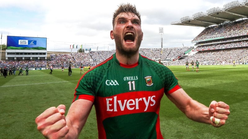 Aidan O'Shea celebrates victory over Tyrone