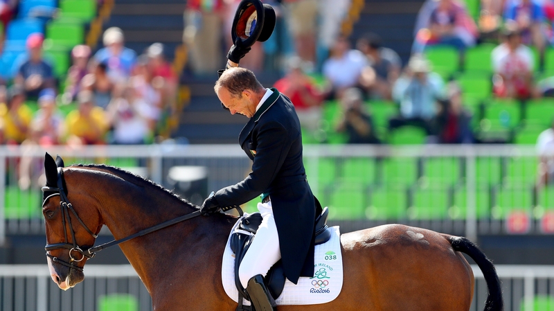 Evans in action at the Rio Olympics