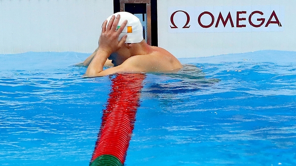 Ireland's Shane Ryan finished last in his 100m Backstroke semi-final